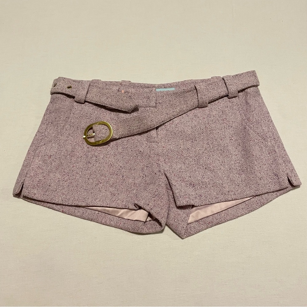Marciano Pink Women's Shorts with Gold Buckle